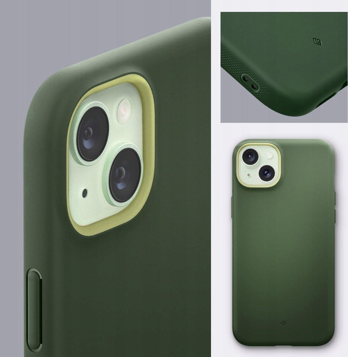 Mbulesë telefoni Spigen Caseology Nano Pop MagSafe për iPhone 15, TPU, dyngjyrëshe, jeshile Avo