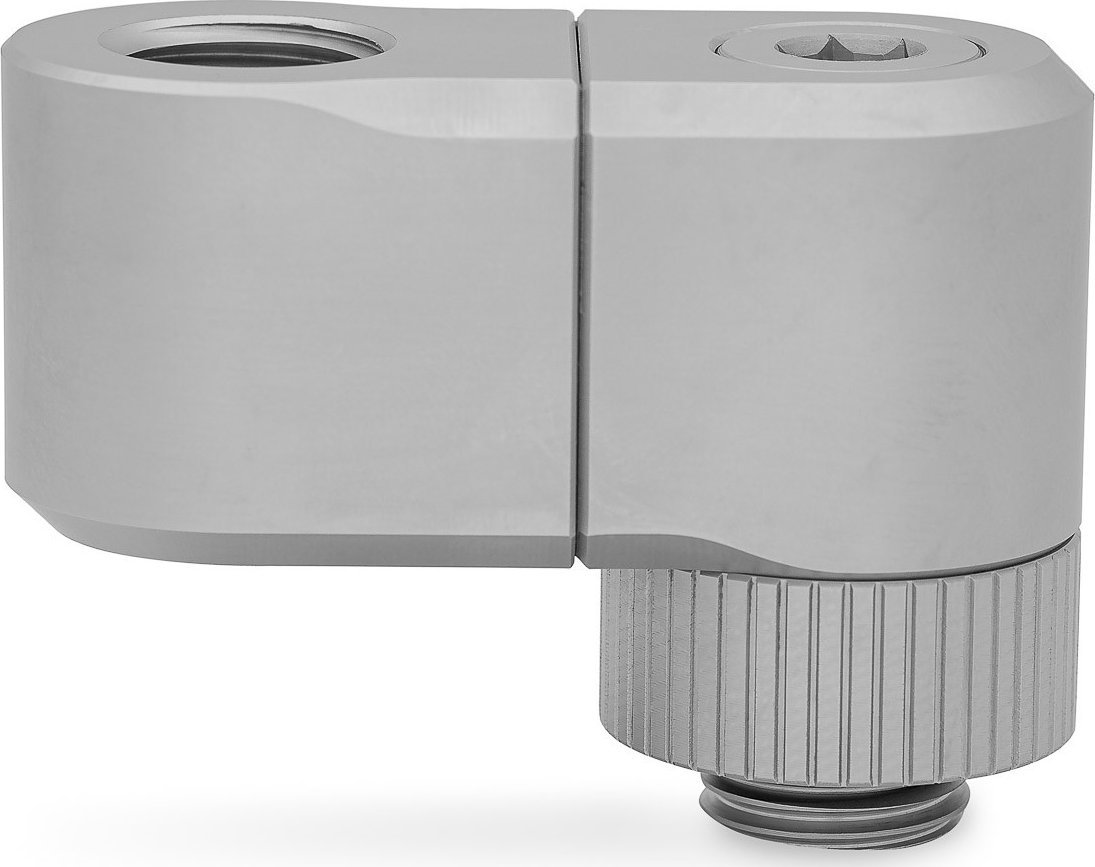 Përshtatës ftohës uji EK Water Blocks EK-Quantum Torque Double Rotary 28mm, offset 28mm, Satin Titanium