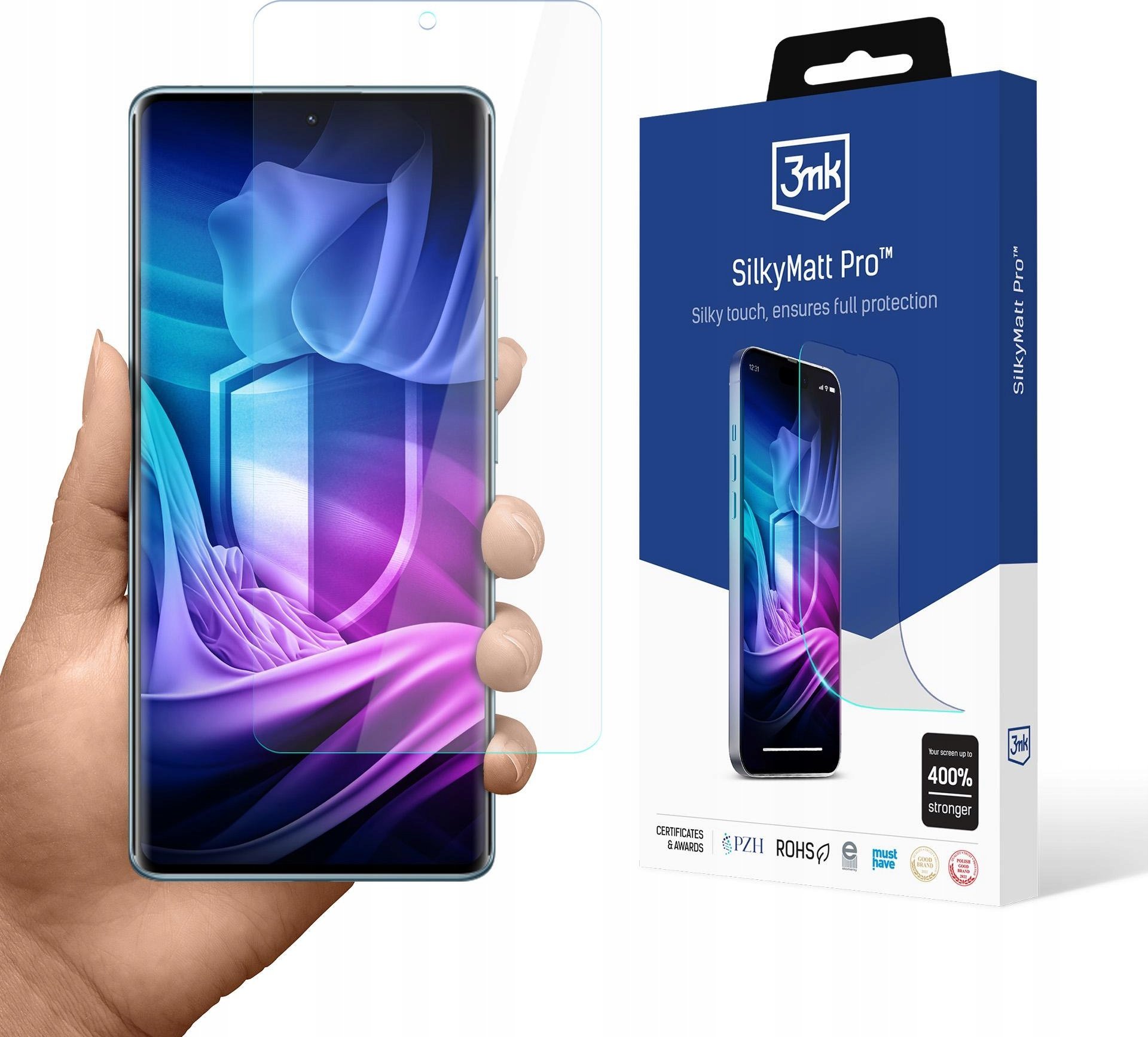 Заштитна фолија 3mk Silky Matt Pro за Redmi Note 14 Pro 4G, мат, самообновлива, транспарентна