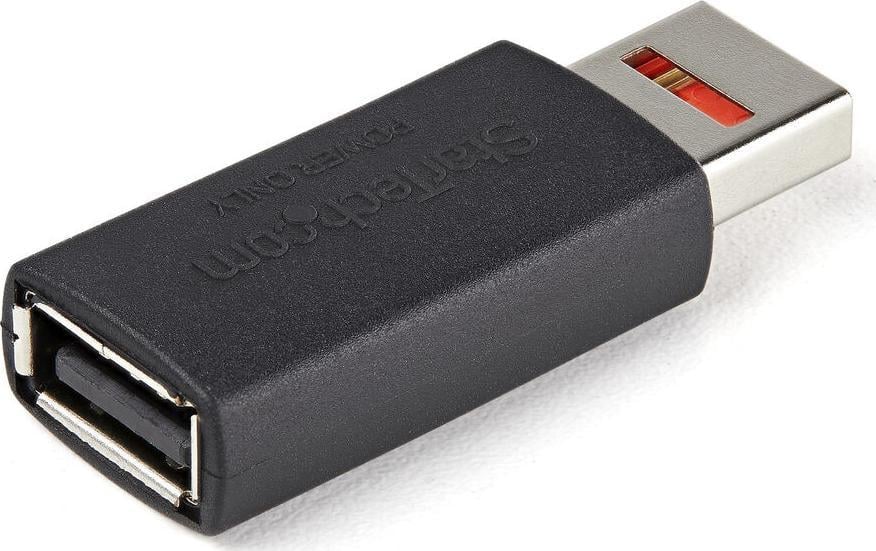 Adapter USB Data Blocker, USB A Mashkull në Femër, karikim i sigurt, i zi