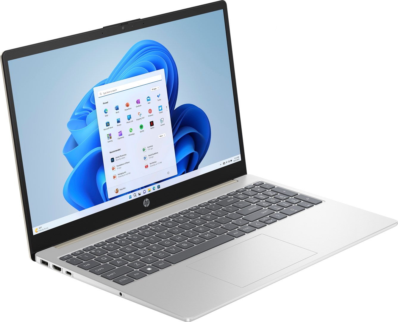 Laptop HP 15-fd0739nw, 15.6", Intel Core i3-N305, 16GB RAM, 512GB SSD, i argjendtë