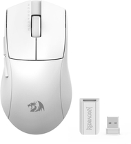 Maus gaming Redragon M916W LIT 1K, me kabllo dhe pa kabllo, i bardhë