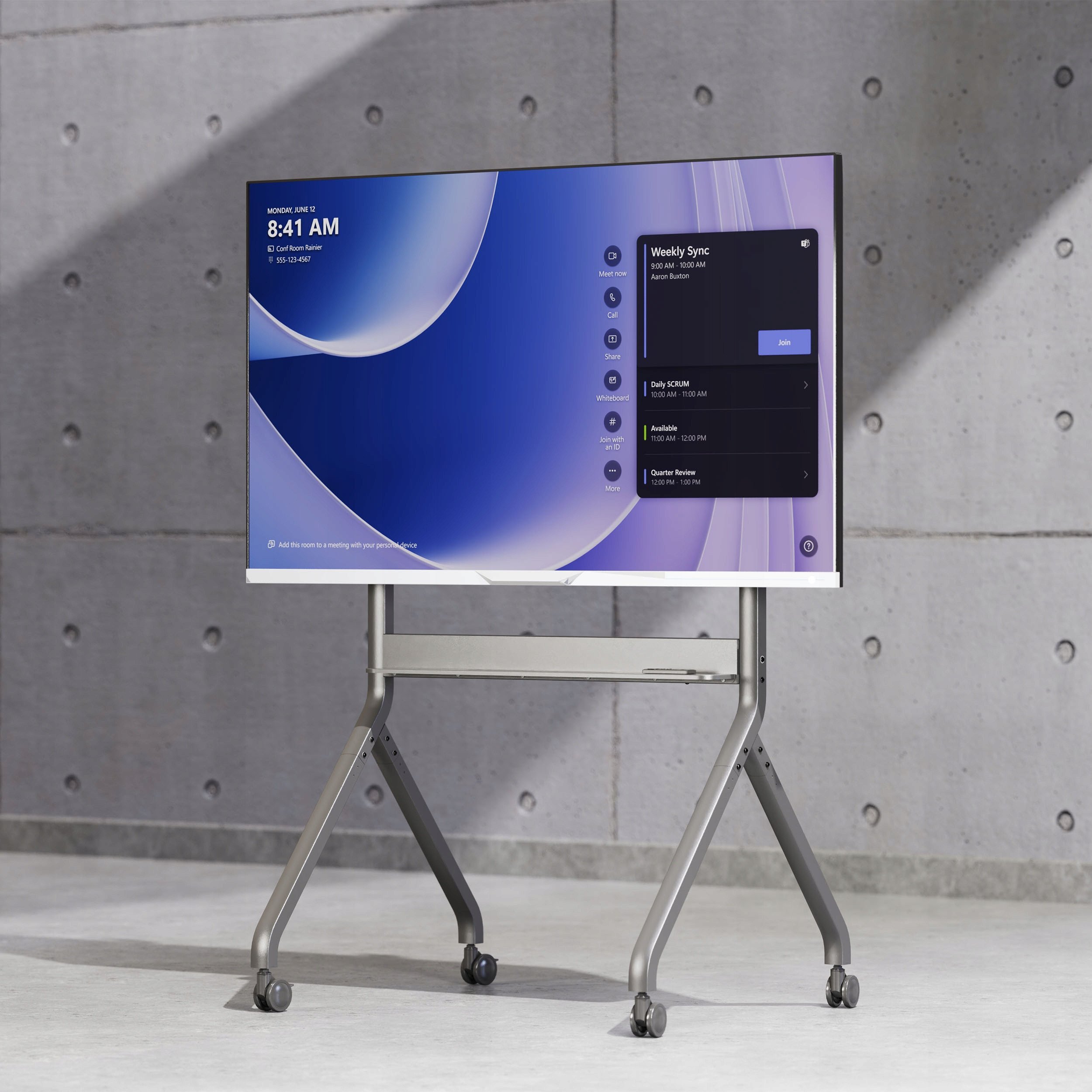 Qëndrim televizori NB P220, motorik, për 60" 100", ngjyrë grafit