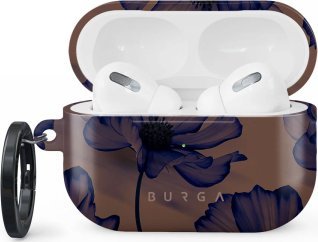 Mbrojtëse Burga Velvet Night për AirPods Pro 2, kasë kufjesh, e zezë