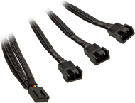Kabllo ndarëse për ventilatorë EK Water Blocks EK-Cable Y-Splitter, 3x PWM, 10cm, e zezë