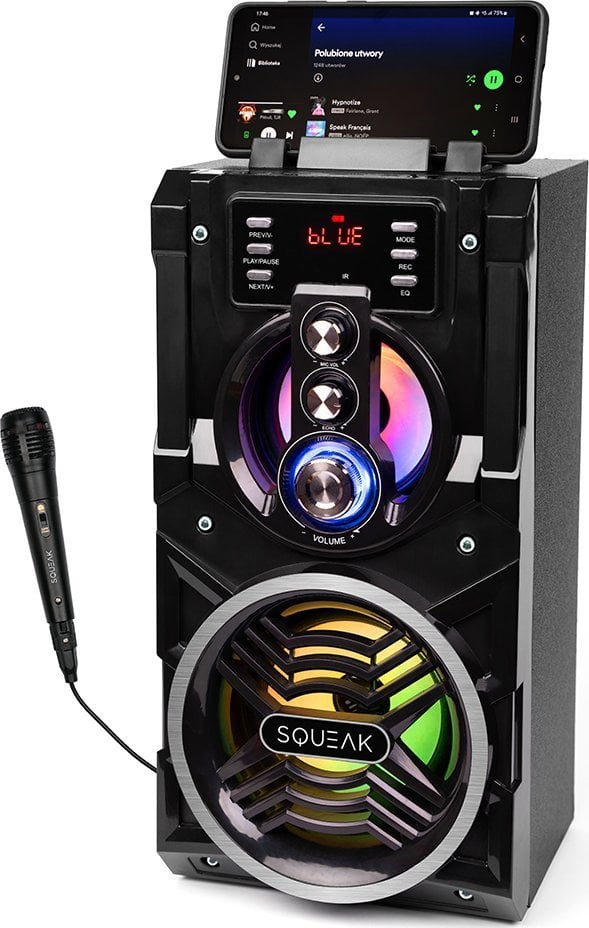Kaltoparlant Bluetooth Squeak BeatBoxer SQ1000, karaoke, radio FM, i zi