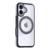 Këllëf telefoni Torras Ostand R Fusion për iPhone 16 Plus, me unazë mbajtëse, transparent, i zi