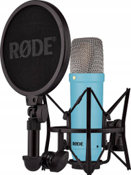 Mikrofon kondensator RODE NT1 Signature Series 2025, studior, blu