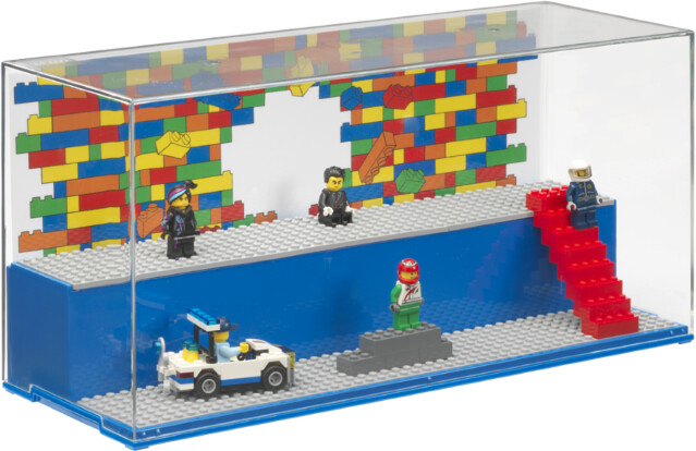 Kuti koleksionuese LEGO Iconic, e kaltër / transparente