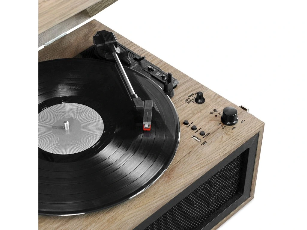 Gramafon Victrola VTA-75-FOT, i zi/bezhë