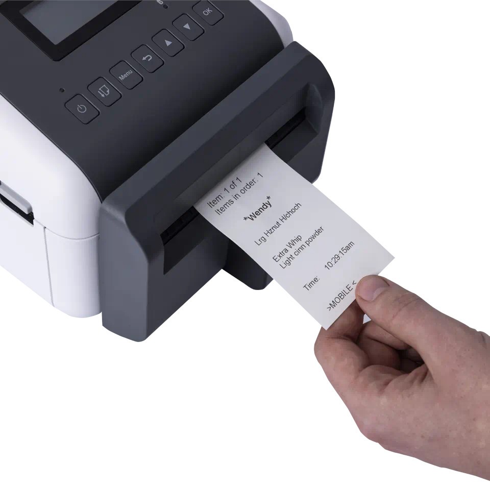 Printer etiketash Brother TD-4550DNWB, 300 dpi, 106 mm, i bardhë