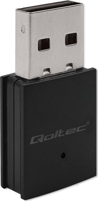 Adapter Wi Fi dhe Bluetooth Qoltec Ultra Fast Wireless Mini, USB 2.0, AC, i zi