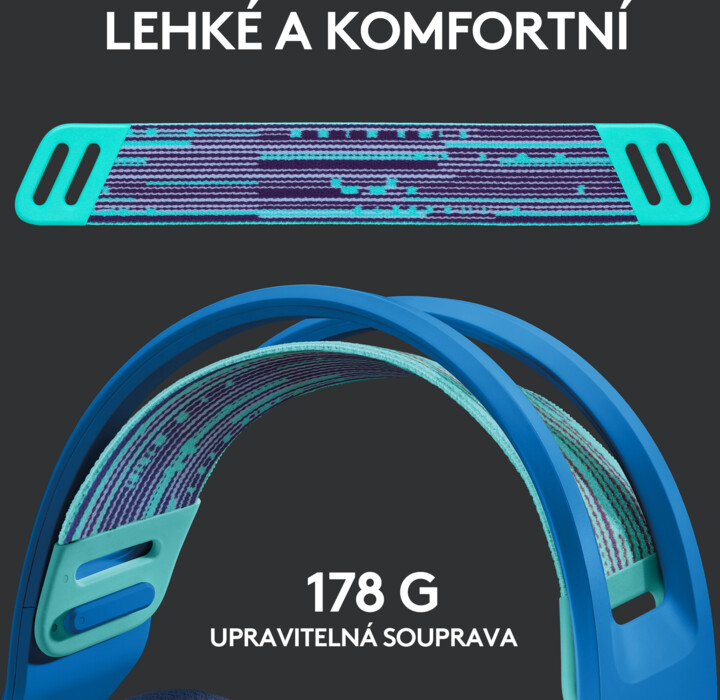 Kufje Logitech G733 Lightspeed, të kaltra