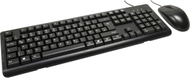 Set tastierë dhe mi Inter-Tech KB-102DE, me kabllo, 1000 dpi, i zi