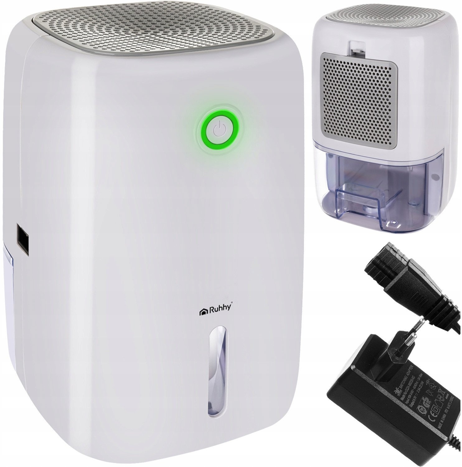 Одвлажнувач на воздух Ruhhy Air Dehumidifier 26829, 330 ml на ден, 800 ml, бел