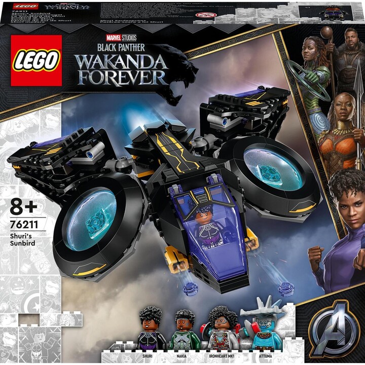 Set LEGO® Marvel 76211 Shuri's Sunbird Jet, 355 pjesë