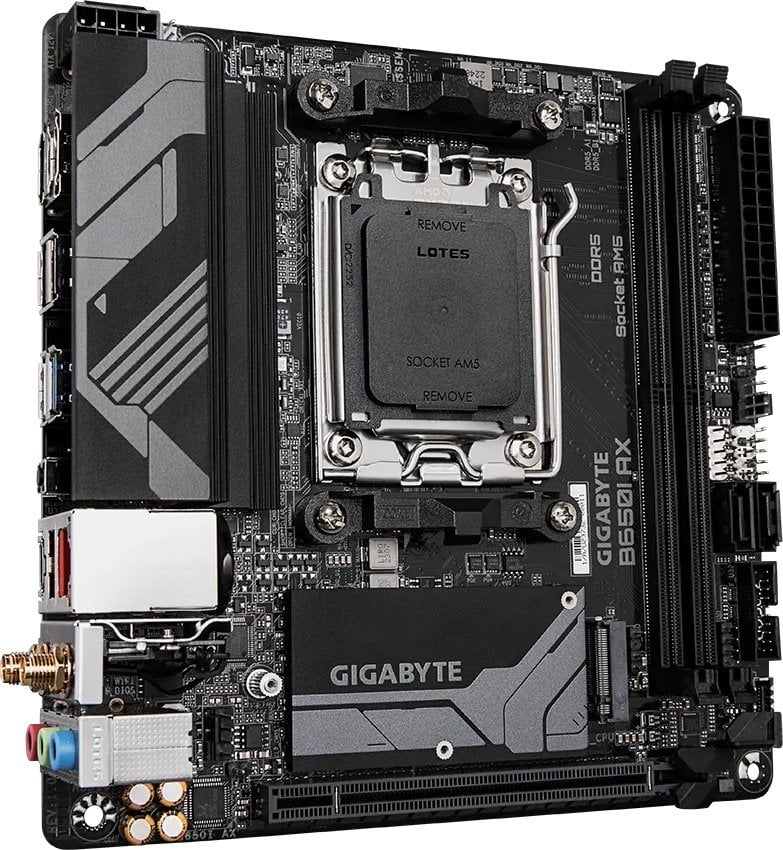 Pllakë amë Gigabyte B650I AX, AMD B650, Socket AM5, 2 slota,Bluetooth, Wi-Fi 6, Mini ITX 3