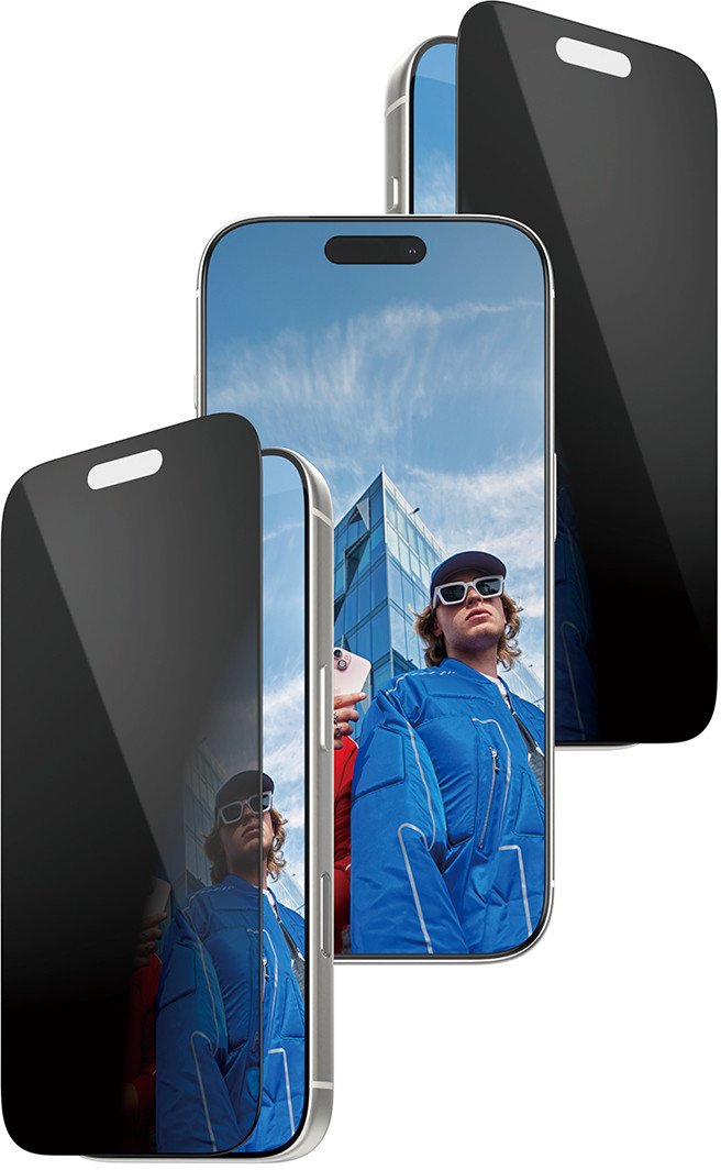 Mbrojtëse ekrani PanzerGlass Privacy, për iPhone 17 Pro, Ultra Wide Fit, me kornizë të zezë