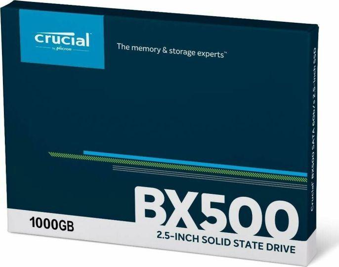 Disk BX500 1 TB 2.5" SATA III SSD (CT1000BX500SSD1). 540 MB / s, 500 MB / s