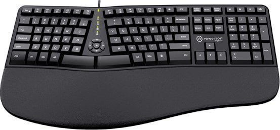 Tastierë Powerton Lana, me kabllo, US, e zezë