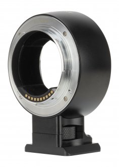 Adapter objektivi Techart TCS-04, Canon EF në Sony E, i zi