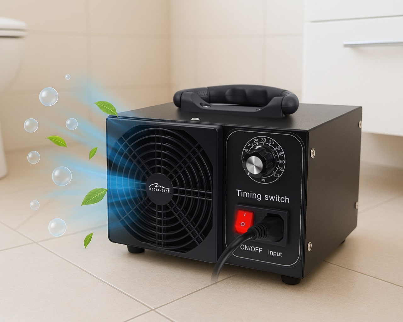 Gjenerator ozoni Media-Tech MT6540, profesional, metalik, gri