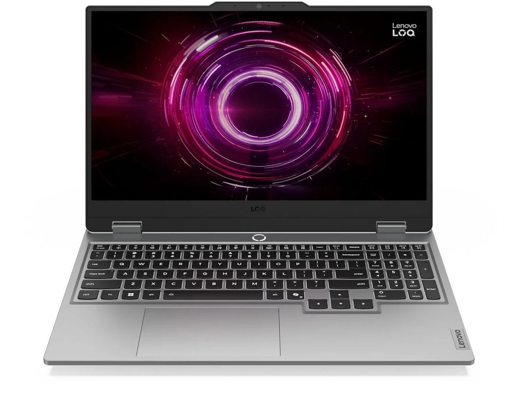 Лаптоп Lenovo LOQ 15AHP10, 15,6", AMD Ryzen 5 220, 16GB RAM, 512GB SSD, NVIDIA GeForce RTX 5050 8GB GDDR7, сив