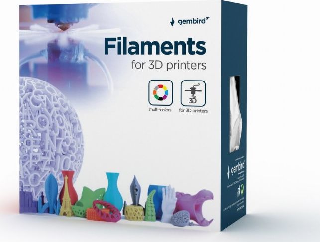Filament për pastrim 3D Gembird, 1,75mm, i tejdukshëm