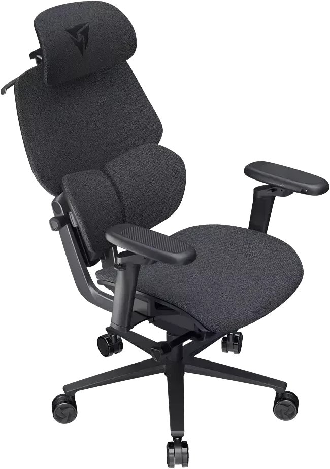 Karrige gaming ThunderX3 FLEX Pro, ergonomike, material tekstili, gri