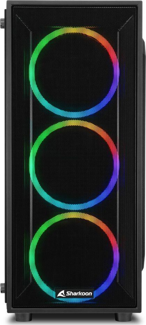Kasë Sharkoon Sharkoon TG4M RGB ATX, e zezë 