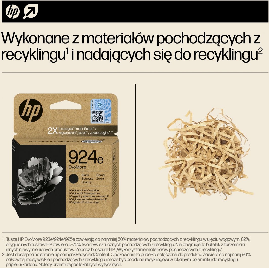 Ngjyrë për printer HP 924e EvoMore Original, e zezë