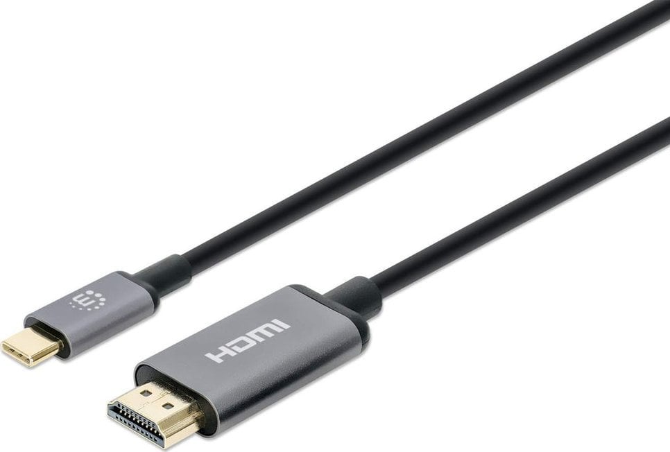 Kabllo adapter USB C në HDMI 4K 60Hz, 2 m, i zi