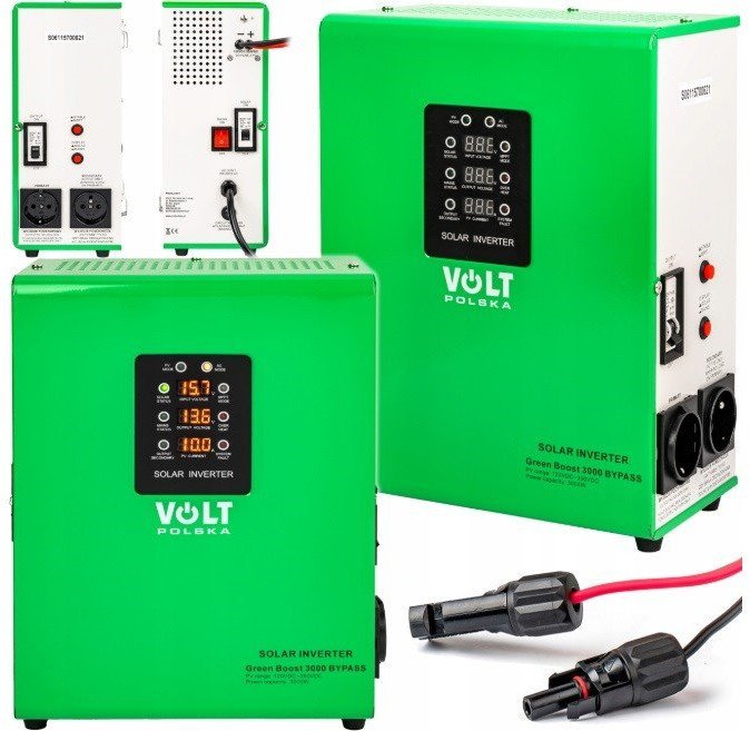 Inverter solar Volt Polska Green Boost MPPT 3000, 120-350V DC, BYPASS