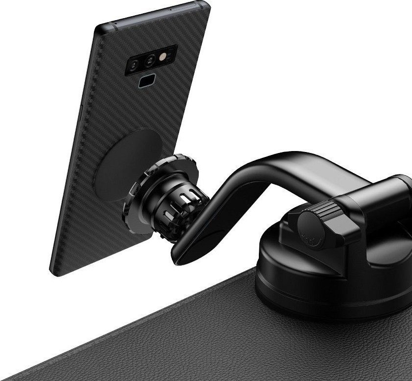 Mbajtëse magnetike për makinë Forcell F-Grip MagLuxe, për xham pult dhe ventilim, e zezë