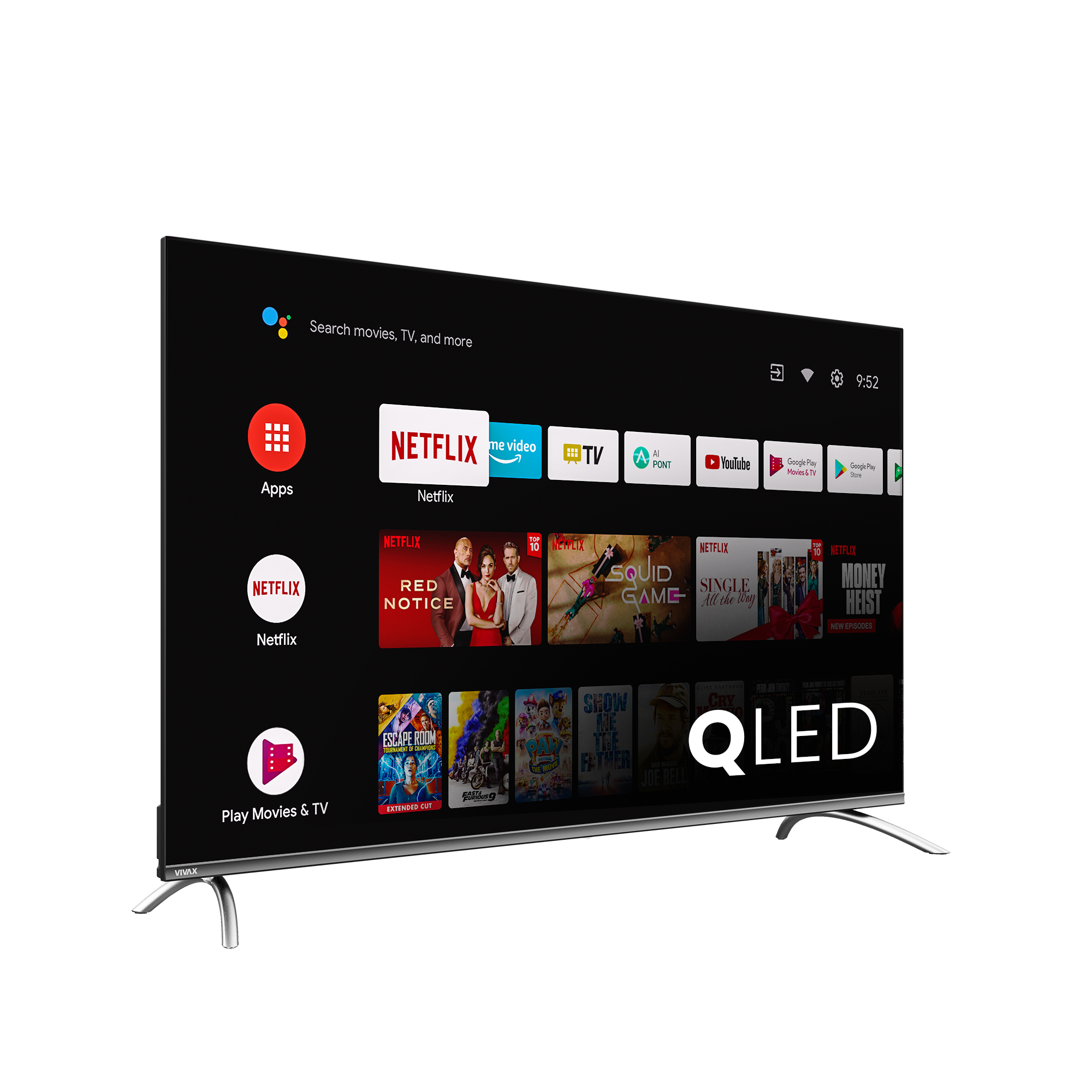 Televizor Vivax 55Q10C, 55", QLED, 4K, Smart, Android
