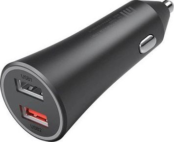 Karikues Xiaomi, 2x USB 3.0, për makinë, i zi