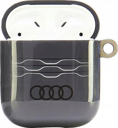 Mbulesë për AirPods Audi IML Geometric Pattern, për gjeneratën 1 dhe 2, gri