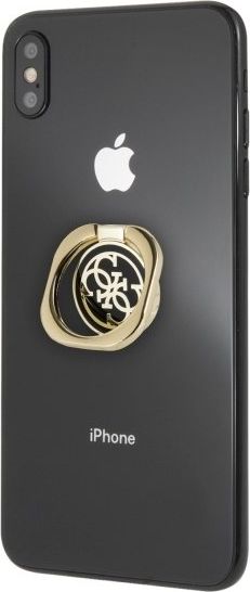 Mbajtëse unaze për telefon Guess 4G Ring Stand, metal, e artë/e zezë