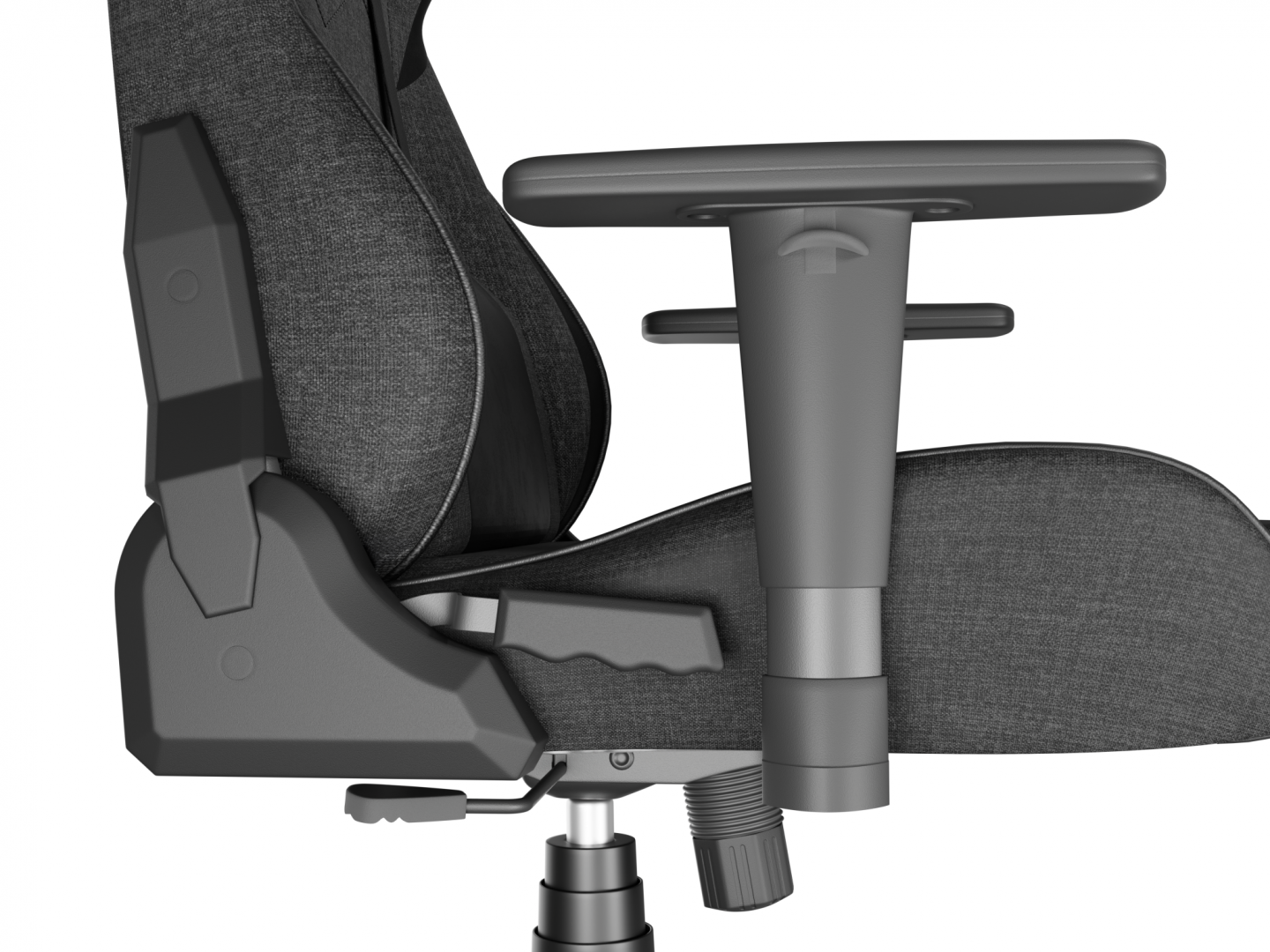 Karrige gaming Genesis Nitro 550 G2, ergonomike, pëlhurë, gri