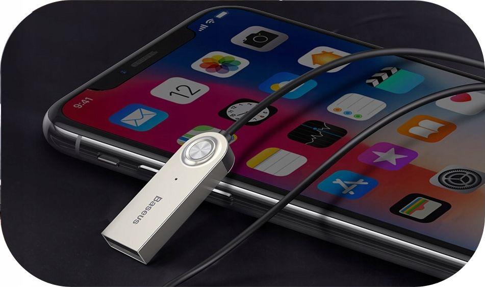 Përshtatës me bluetooth Baseus BA01, minijack 3.5 mm (CABA01-01), i zi