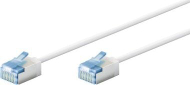 Kabllo rrjeti Goobay Cat.6a Slim, U/FTP, ultra fleksibël, e bardhë