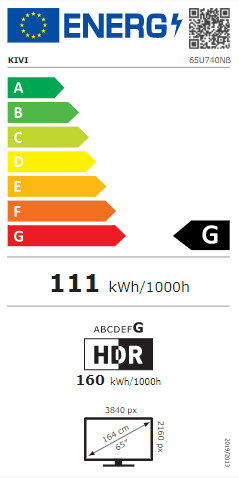 Televizor KIVI 65U740NB, 65" (164cm), 4K UHD, i zi