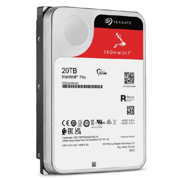 Hard Disk Seagate IronWolf Pro, 20 TB, 3.5", 7200 rpm, 256 MB Cache