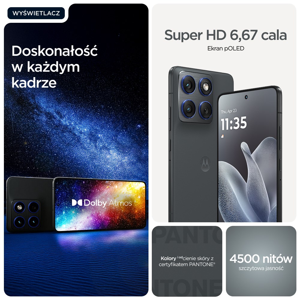 Telefoni Motorola Edge 70, 512GB, 12GB RAM, gri