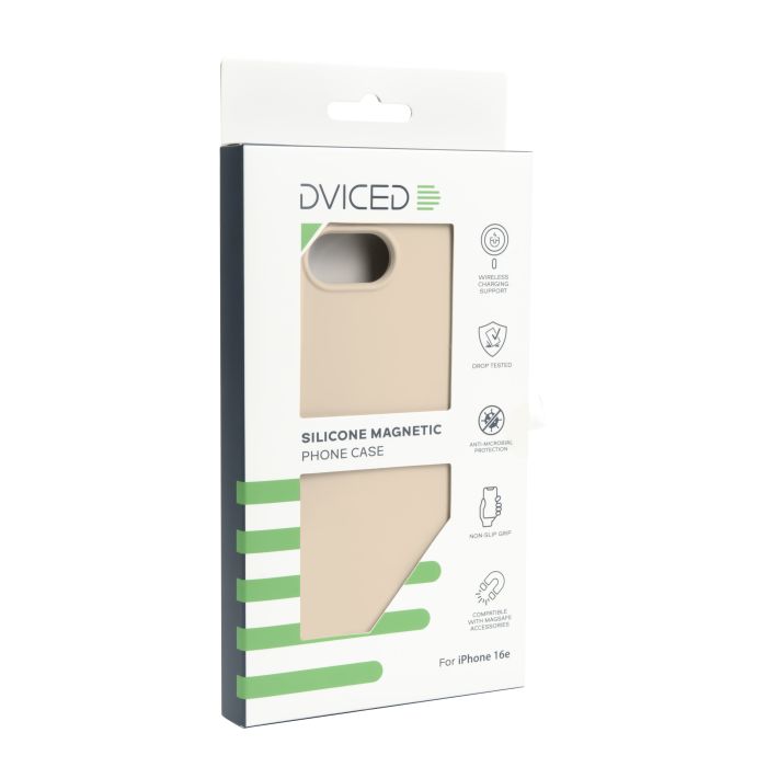 Dviced Silicone Magnetic iPhone 16e Case, Beige