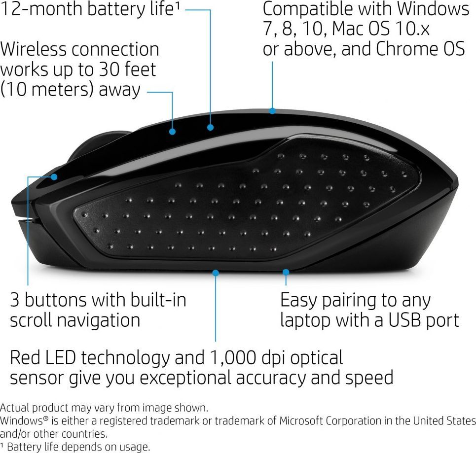 Maus HP, wireless, USB, i zi