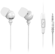 Kufje me tel Plugz, universale, me mikrofon, të bardha