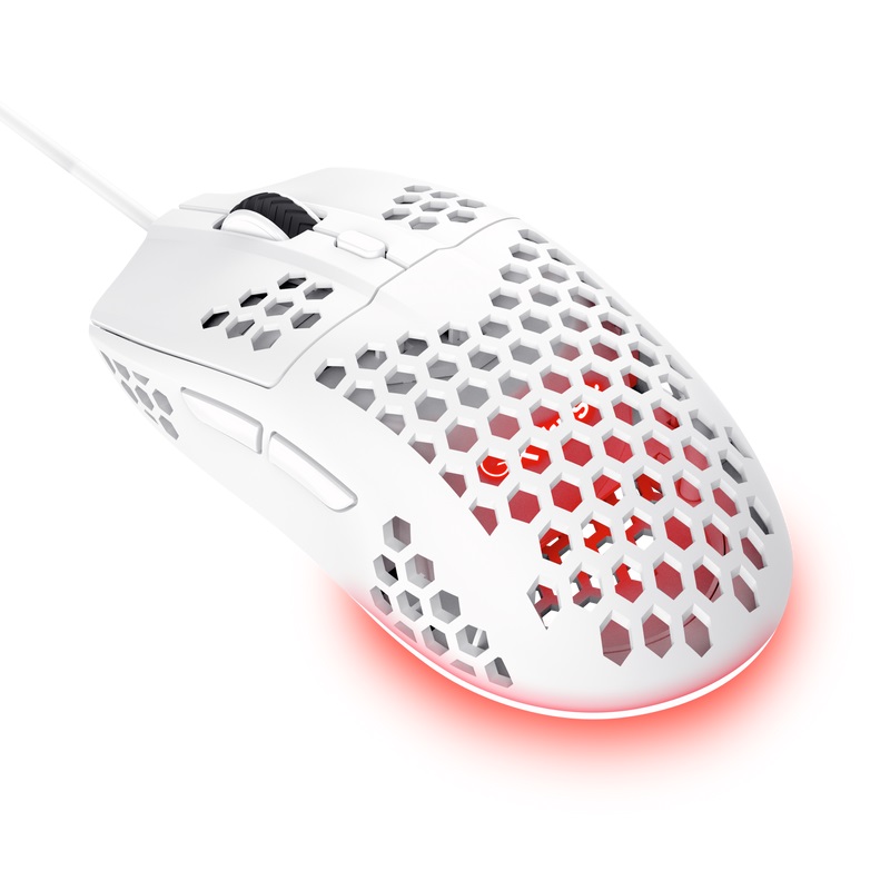 Мишка за игри Trust Gaming GXT 928W Helox, 6400 DPI, бела