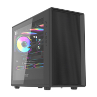 Kuti kompjuteri DarkFlash DB460M, Big Tower M ATX, ARGB, e zezë