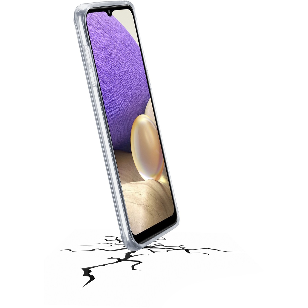 Mbrojtëse Cellularline CLEARDUOGALA33T, për Samsung A33, transparente